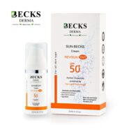 کرم ضد آفتاب بی رنگ SPF50 بکز مدل Revisun